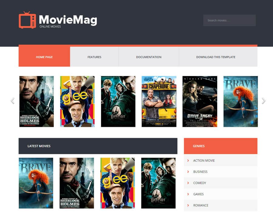 MovieMag Blogger Template