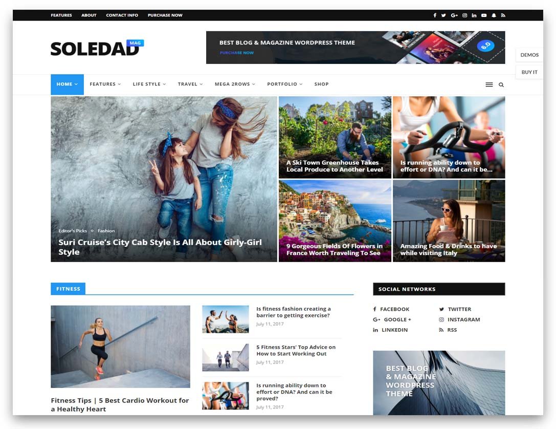 Soledad Blog Magazine WordPress Theme