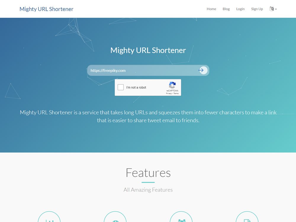 Mighty URL Shortener Short URL Script