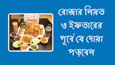সেহরী ও ইফতারের দোয়া - Sehri and Iftar Dua