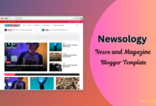Newsology News Magazine Blogger Template Download